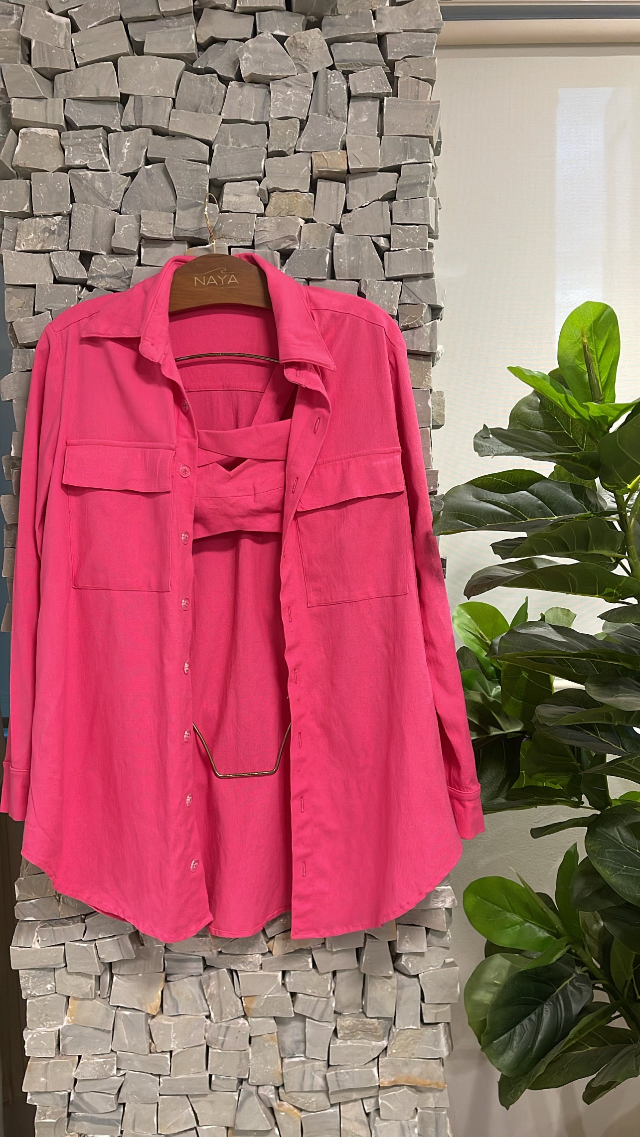 CAMISA LINHO PINK - imagem 1