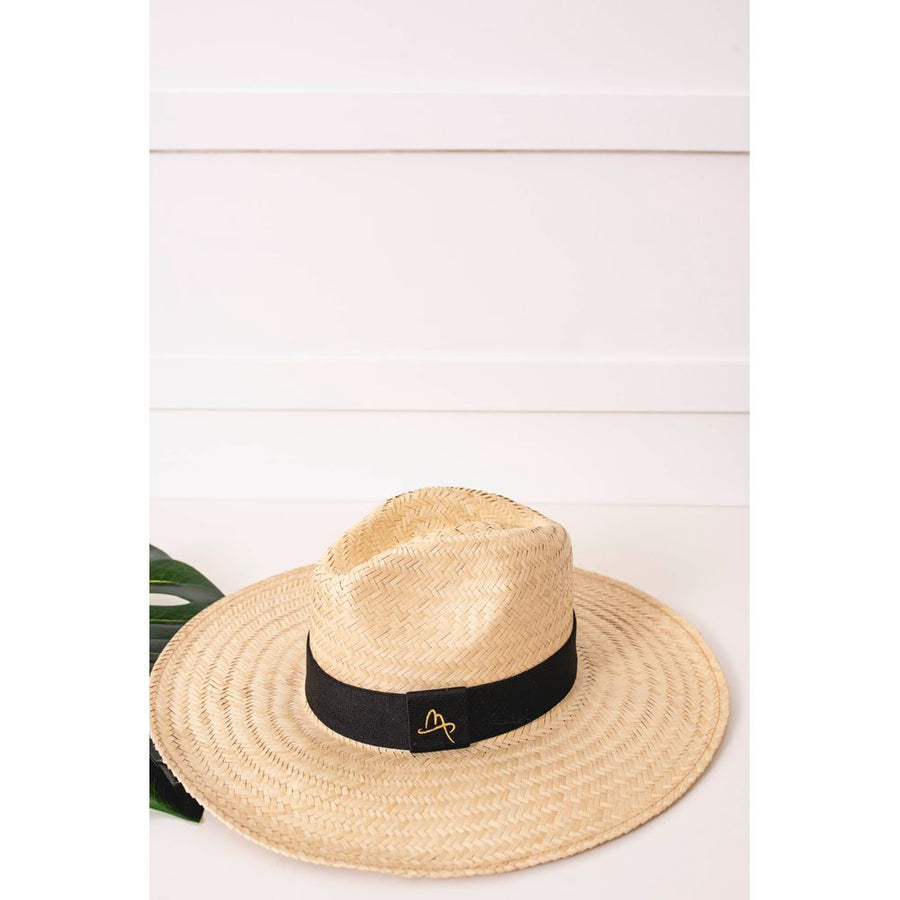 Chapéu Panamá De Palha Aba Grande - Tradicional - Cru - detalhe - NAYA Beachwear