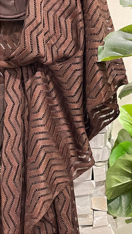 KAFTAN CURTO MARROM - imagem 4