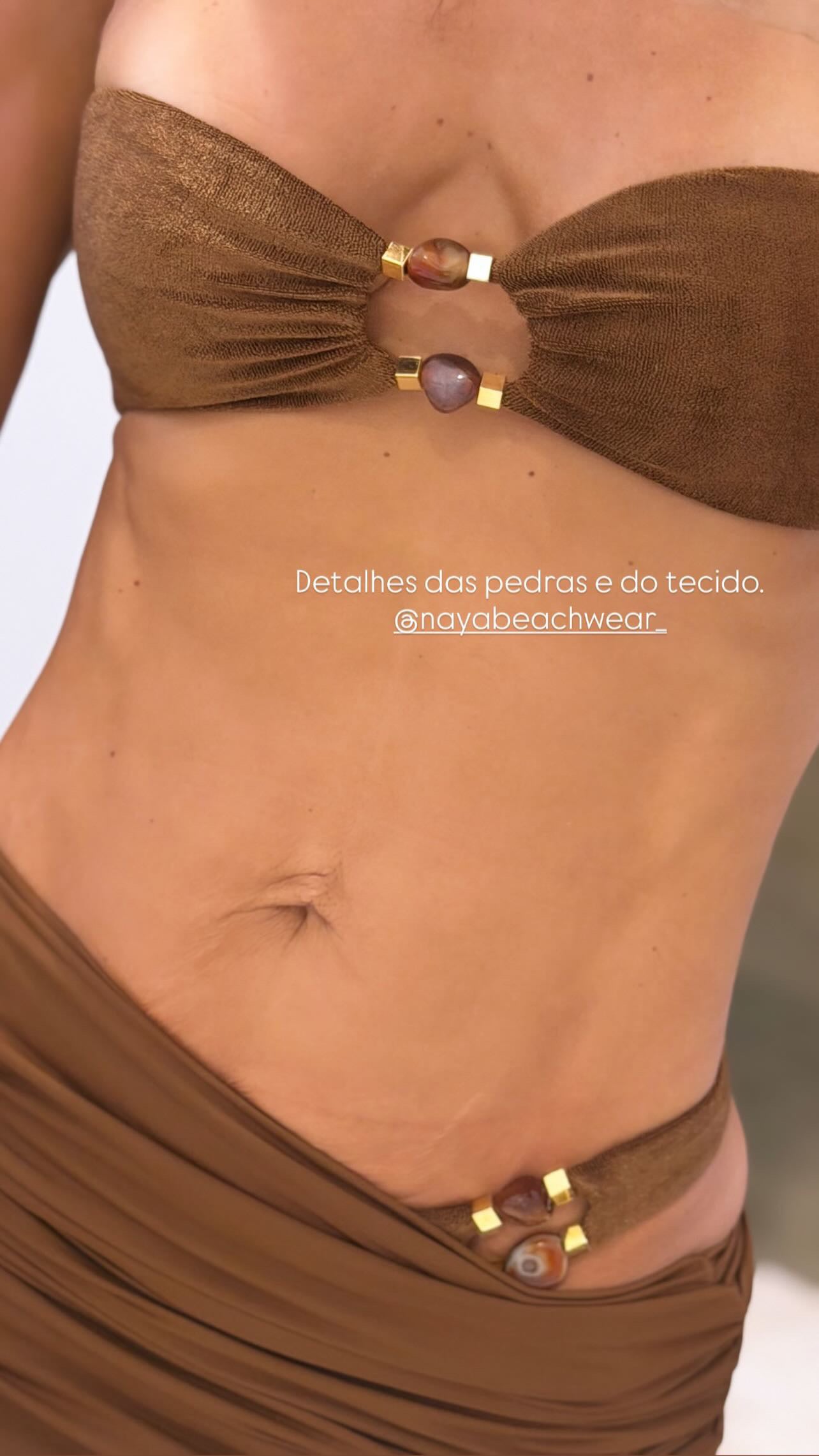 CALCINHA ÁGATA DE FOGO MARROM - imagem 3