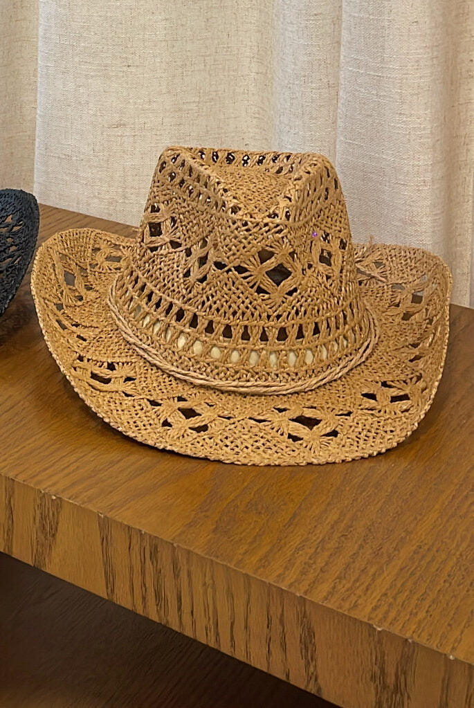 CHAPEU WESTERN PALHA CARAMELO - NAYA Beachwear