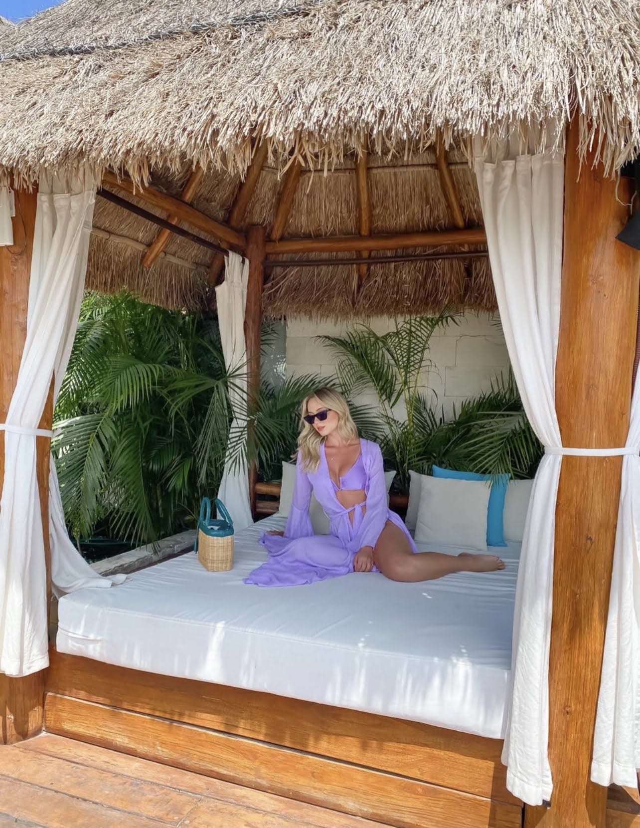KAFTAN LONGO LAVANDA LISO - imagem 2