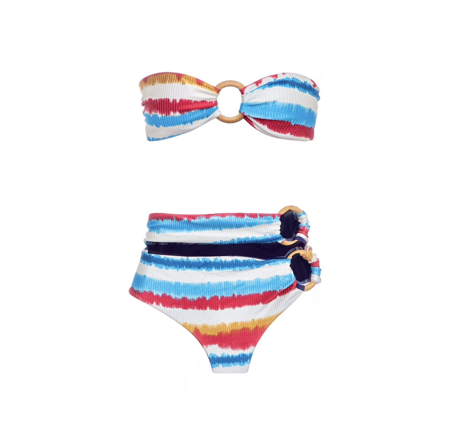 CALCINHA CONFORT TIE DYE AZUL - NAYA Beachwear