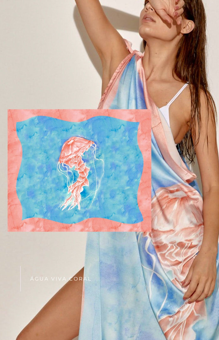 PANNEAUX AGUA VIVA CORAL - detalhe - NAYA Beachwear
