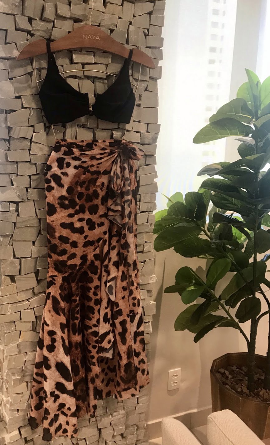 SAIA PARATY ONÇA - detalhe - NAYA Beachwear