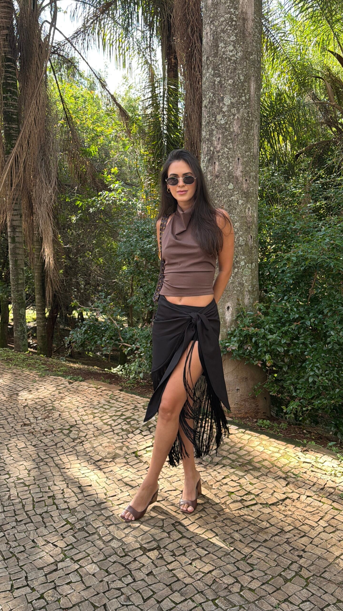 SAIA FRANJA TULUM PRETA - imagem 5