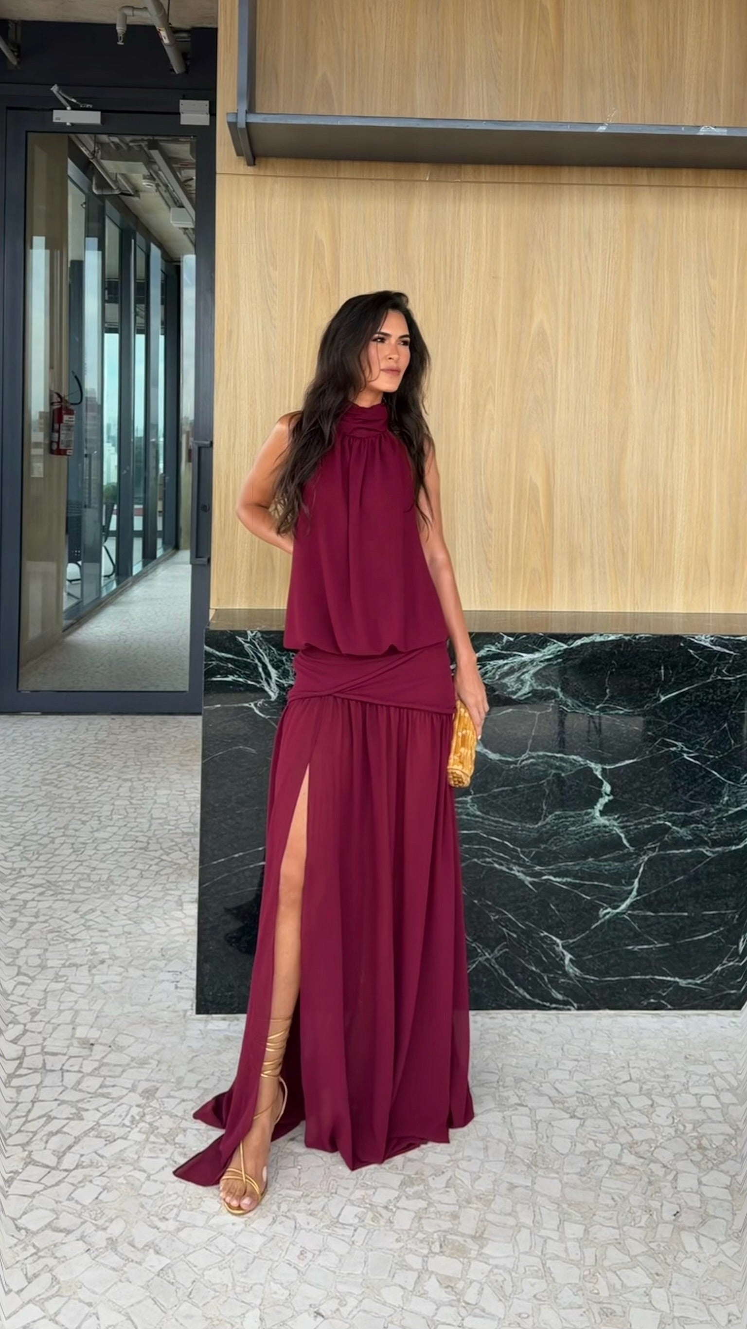 VESTIDO VERONA BORDÔ | NAYA ATELIER - imagem 5