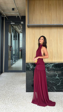 VESTIDO VERONA BORDÔ | NAYA ATELIER - imagem 4