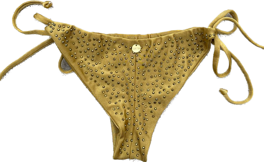 CALCINHA LACINHO MÔNACO DOURADO - NAYA Beachwear