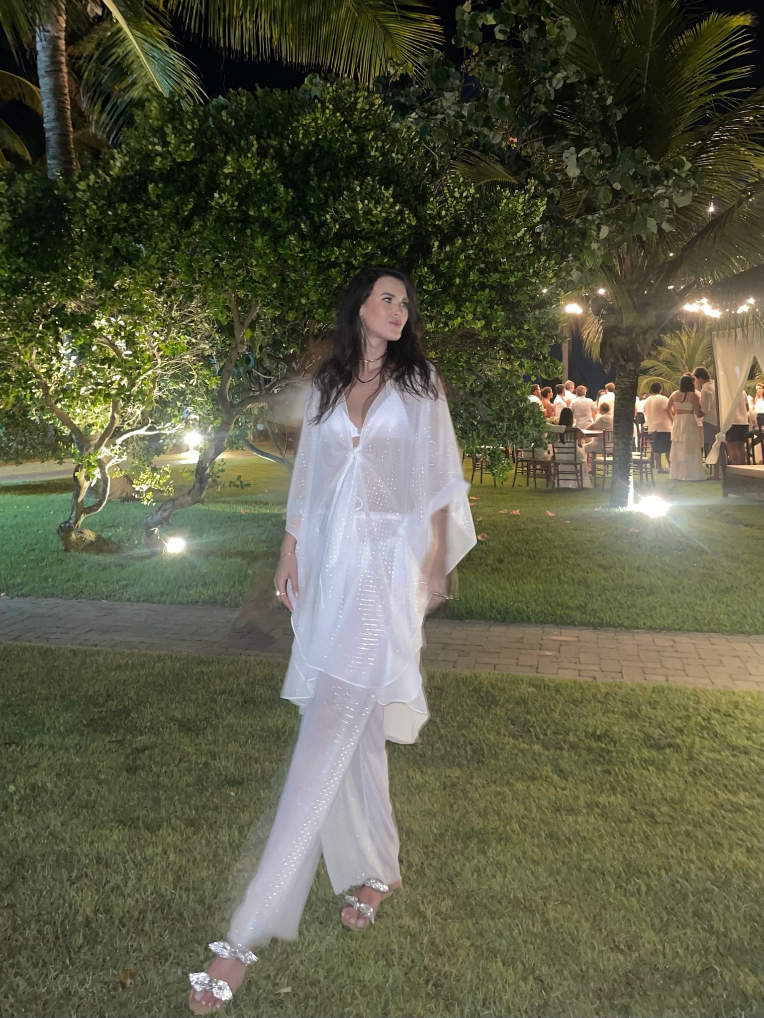 KAFTAN CURTO STRASS BRANCO - imagem 5