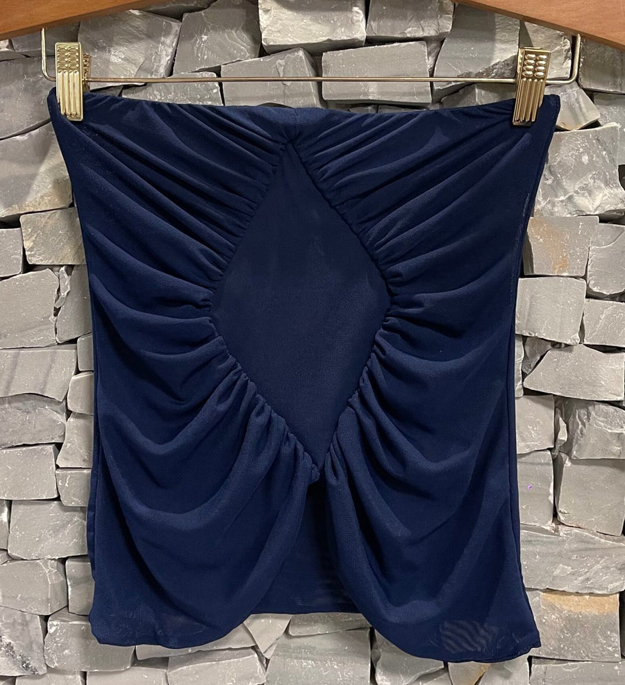 BLUSA PORTOFINO TULE MARINHO - NAYA Beachwear
