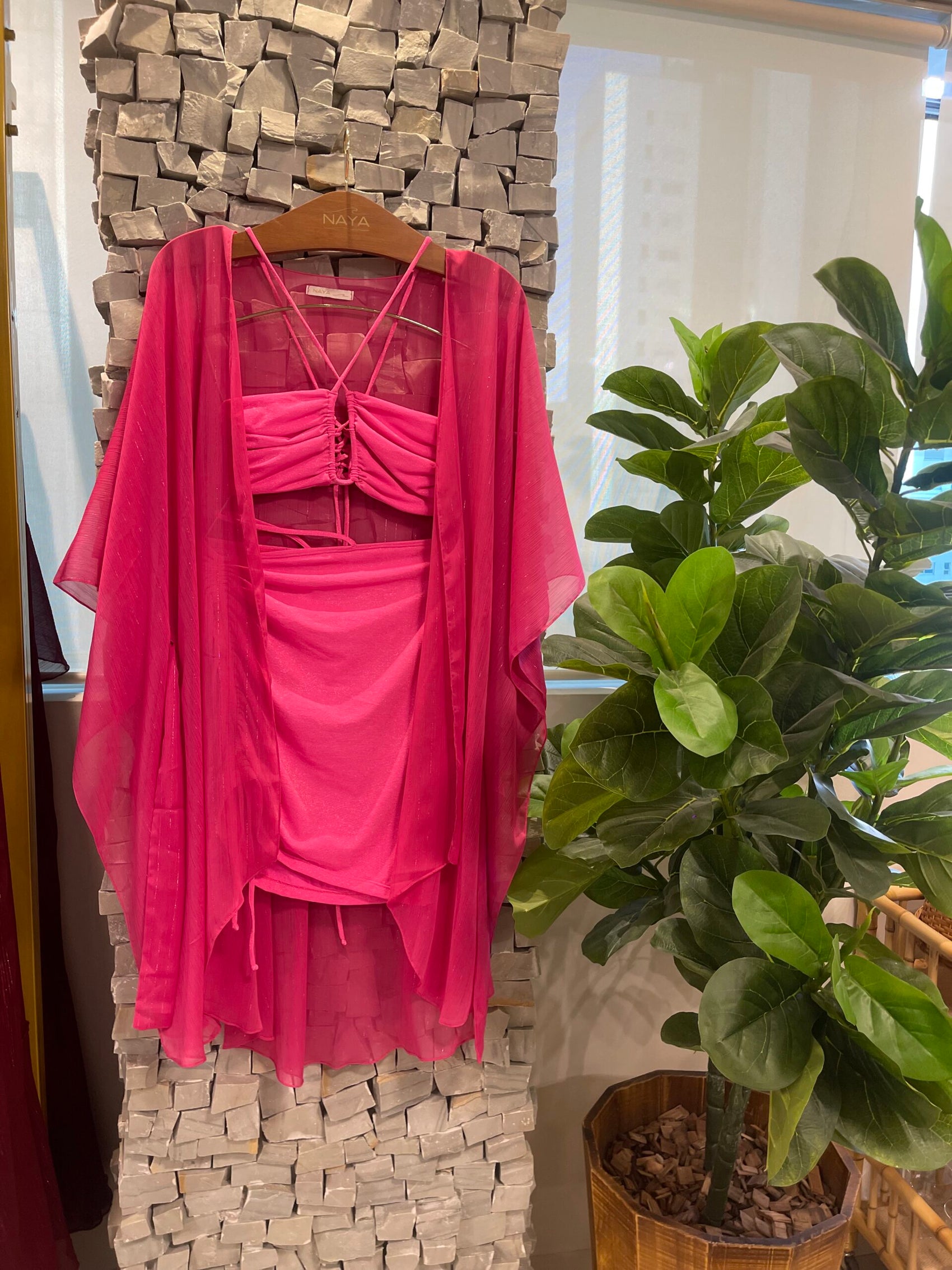 KAFTAN CURTO LUREX PINK - imagem 2