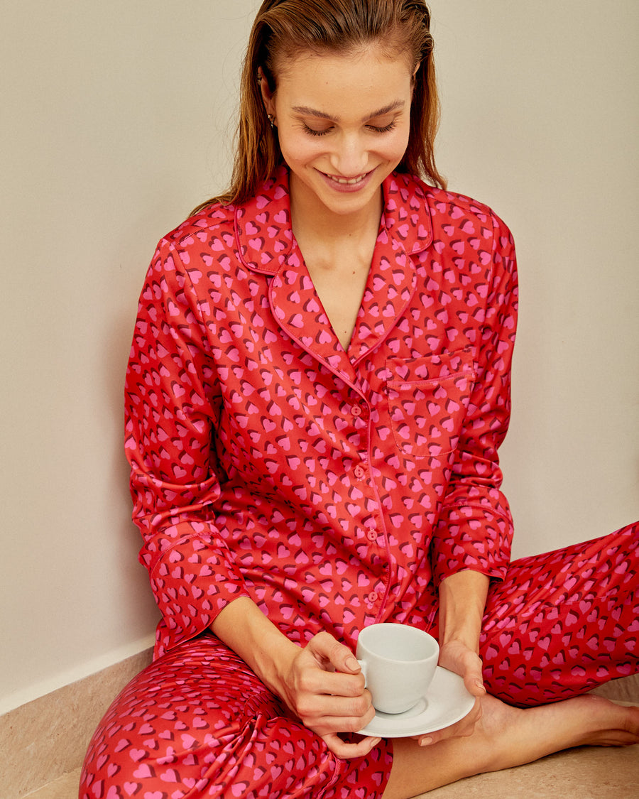 CONJUNTO PIJAMA CORAÇÃO - detalhe - NAYA Beachwear