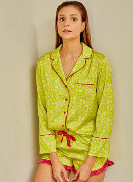 CAMISA PIJAMA VERDE/PINK - imagem 1