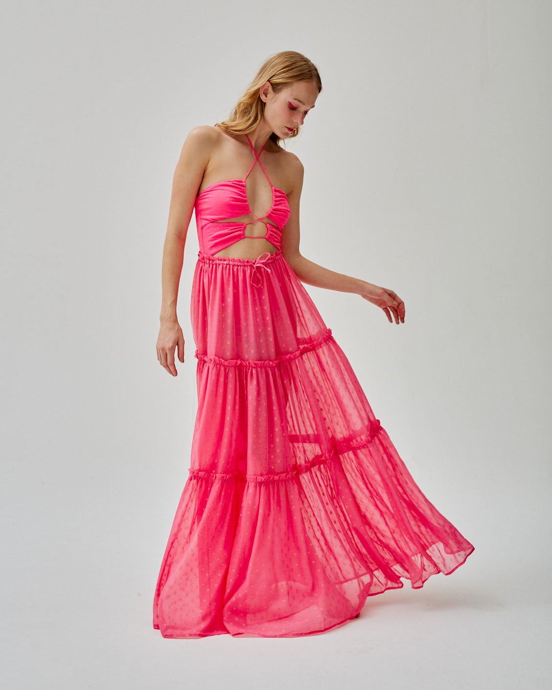 SAIA ANGRA PINK LUREX RETANGULO - imagem 2