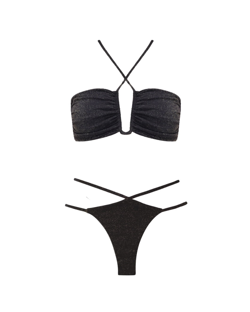 CALCINHA IBIZA LUREX PRETO - imagem 1