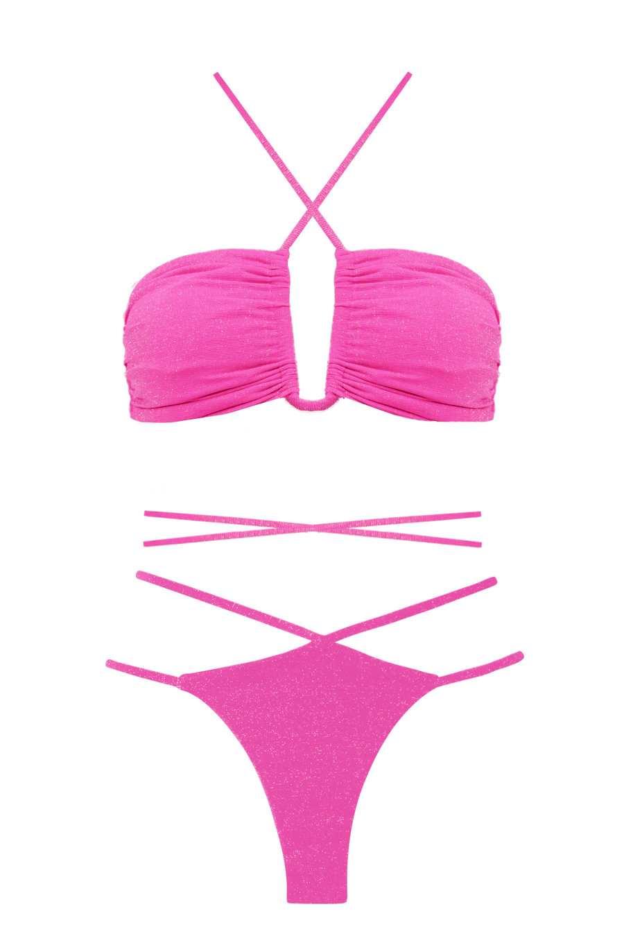 TOP IBIZA LUREX PINK - NAYA Beachwear