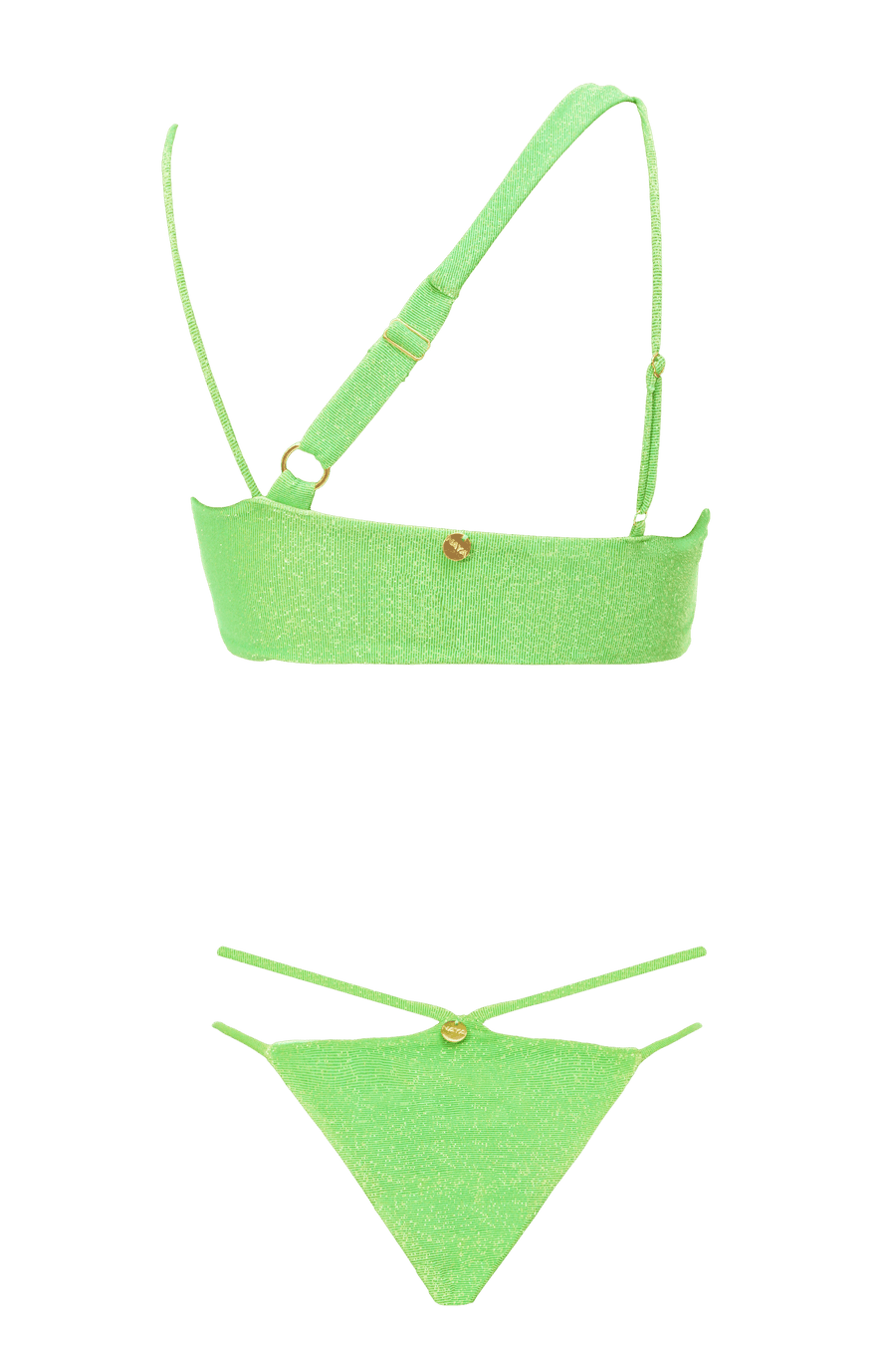 TOP FORMENTERA LUREX VERDE - detalhe - NAYA Beachwear