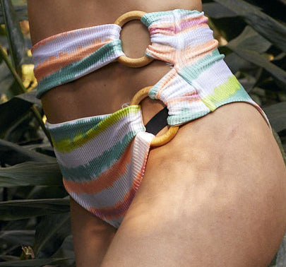 CALCINHA HOT PANT BORA BORA TIE DYE CORAL