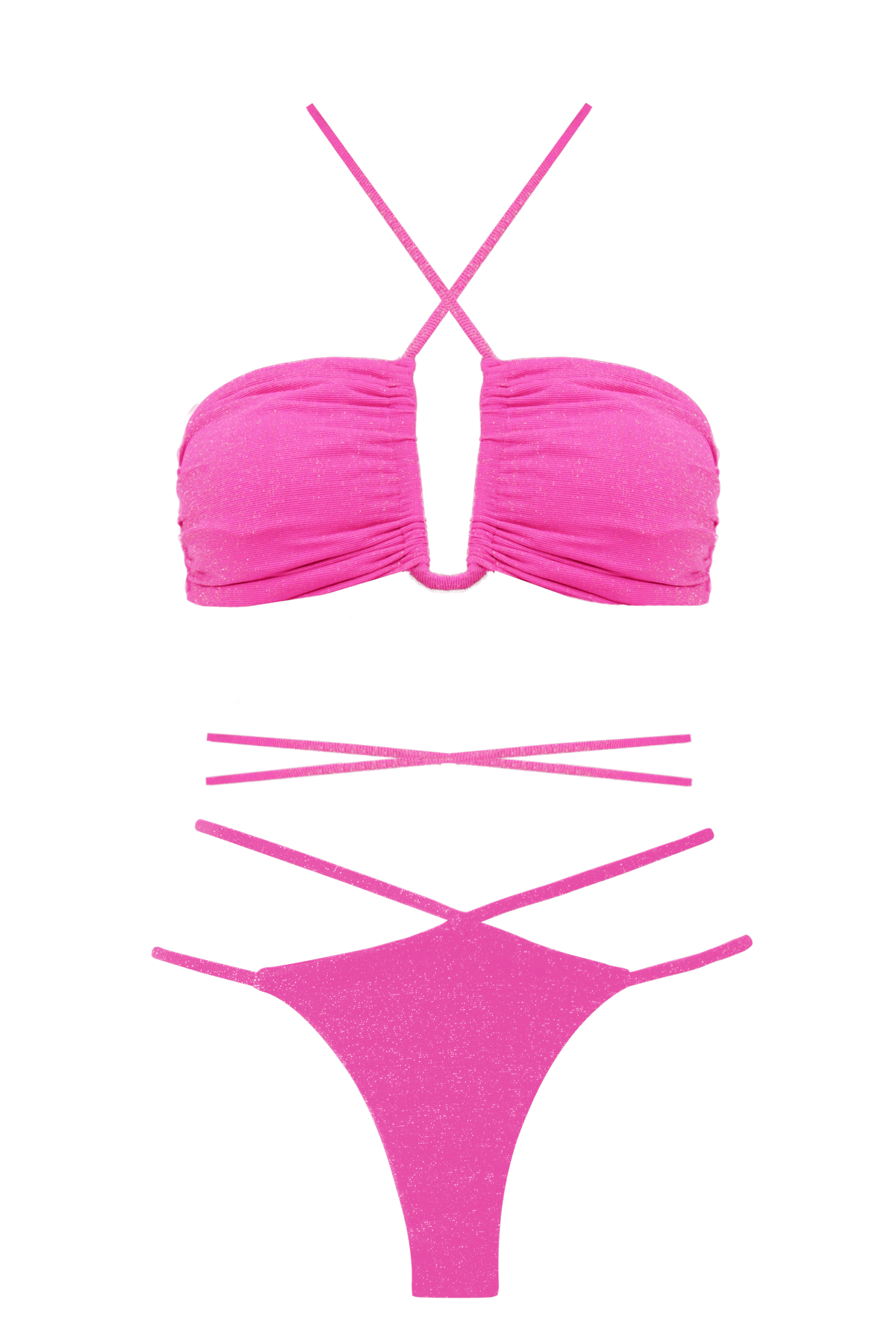 TOP IBIZA LUREX PINK E CALCINHA IBIZA