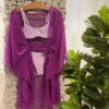 KAFTAN CURTO SEDA FUCSIA