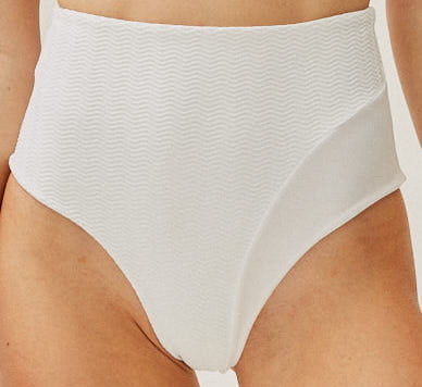 CALCINHA HOT PANT JERI BRANCA TEXT