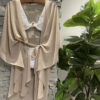 KAFTAN CURTO STRASS NUDE