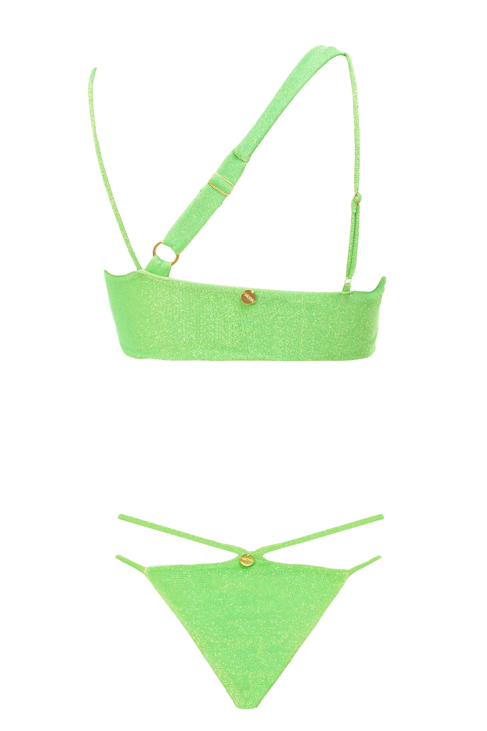 Top Formentera Lurex Verde e Calcinha - Imagem 2