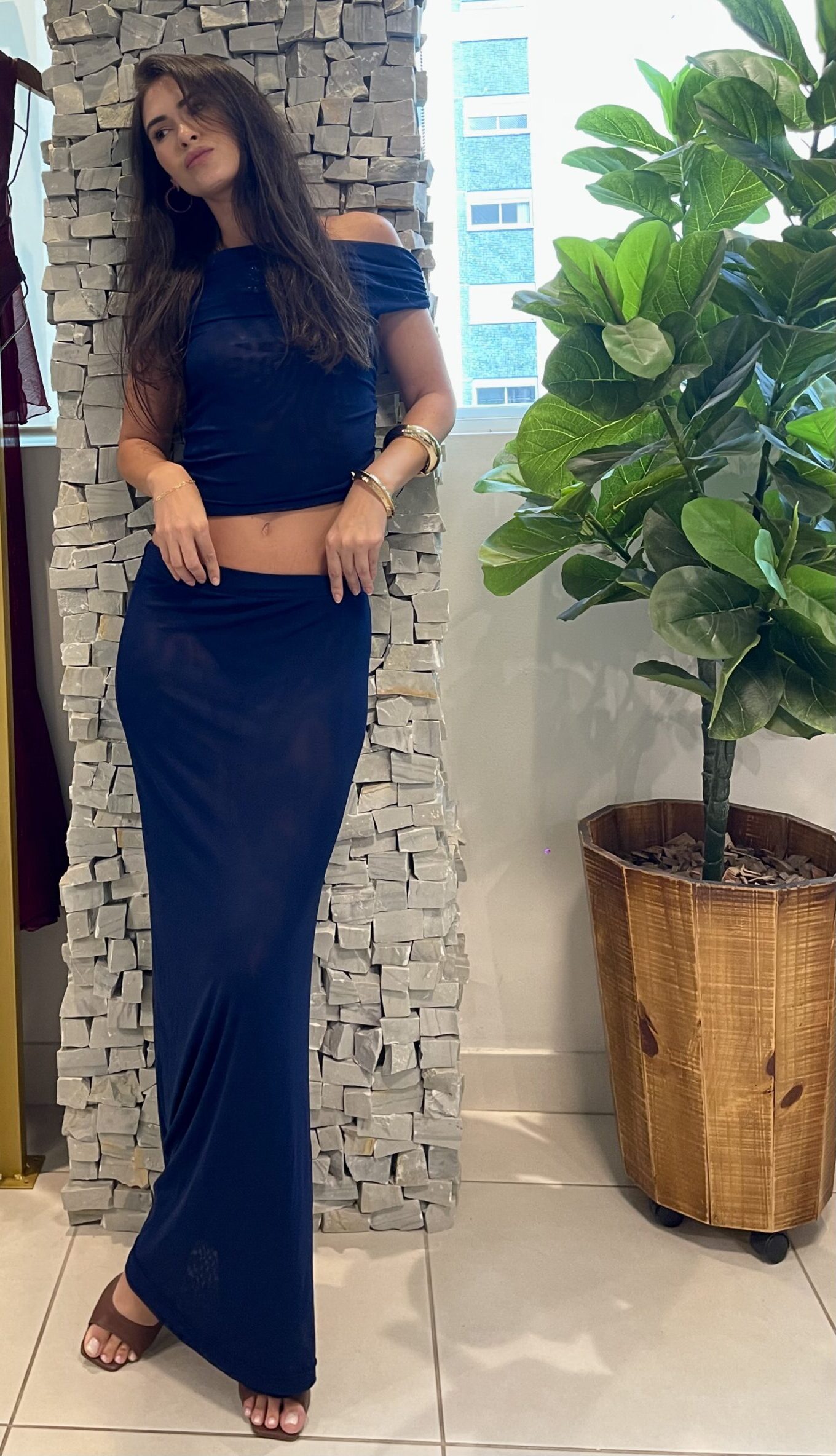 SAIA PORTOFINO TULE MARINHO