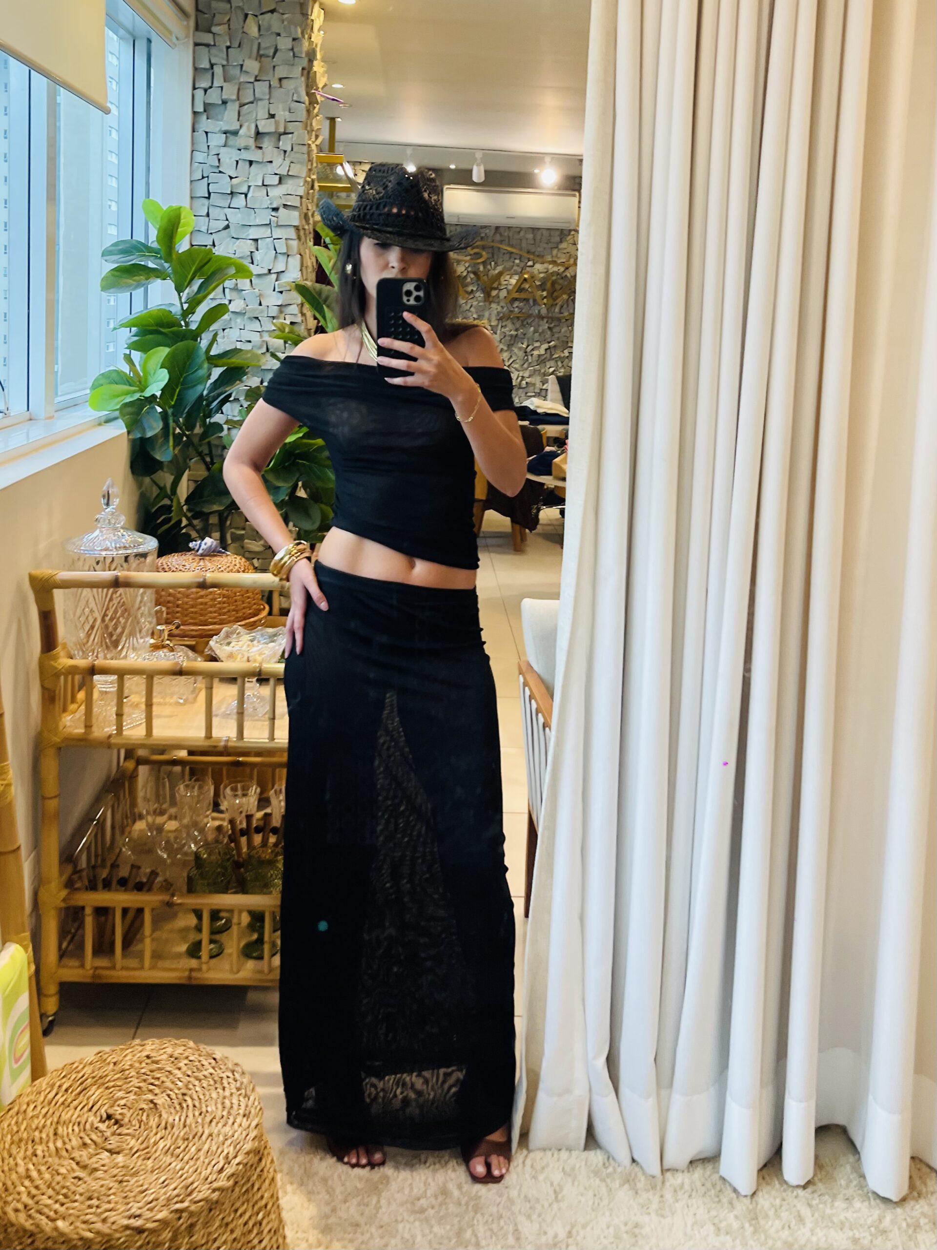 SAIA PORTOFINO TULE PRETA