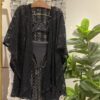 KAFTAN CURTO RENDA PRETO